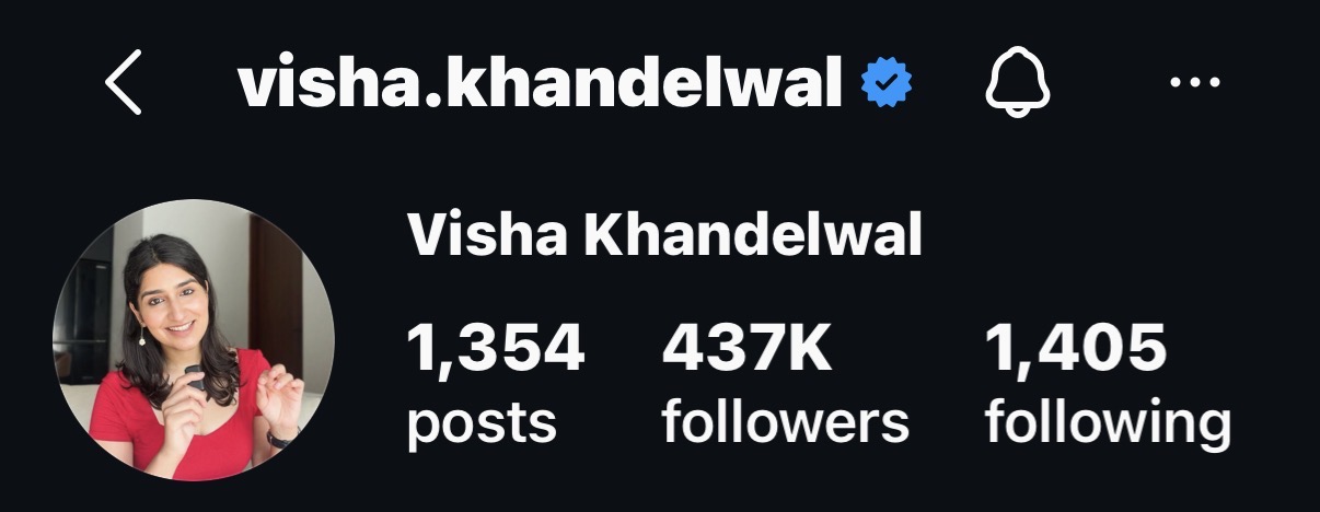 Instagram profile screenshot